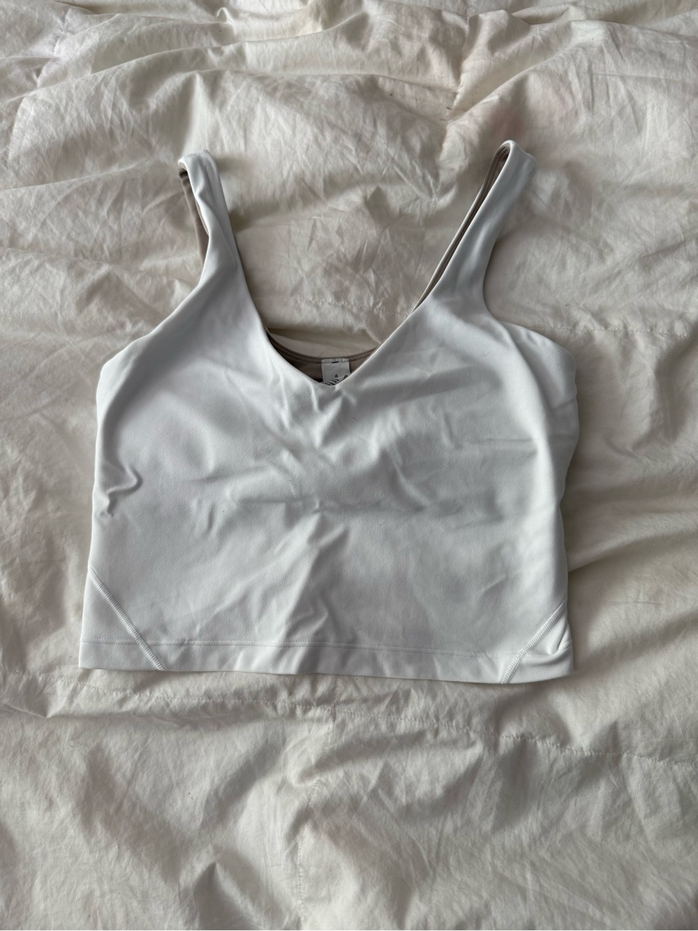 lululemon athletica Cream Scoop Cropped Tank